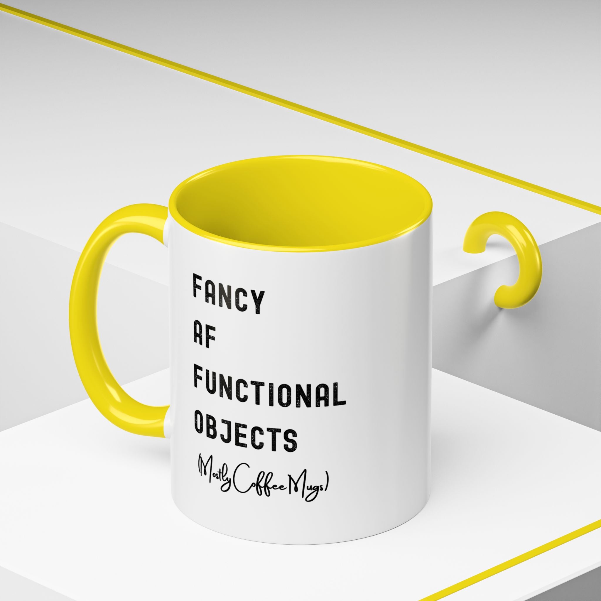 Fancy AF Functional Objects Color Accent Mug