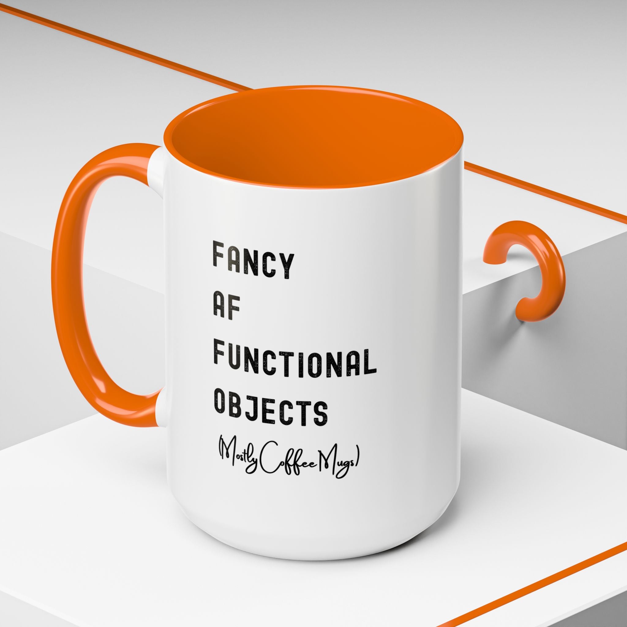 Fancy AF Functional Objects Color Accent Mug