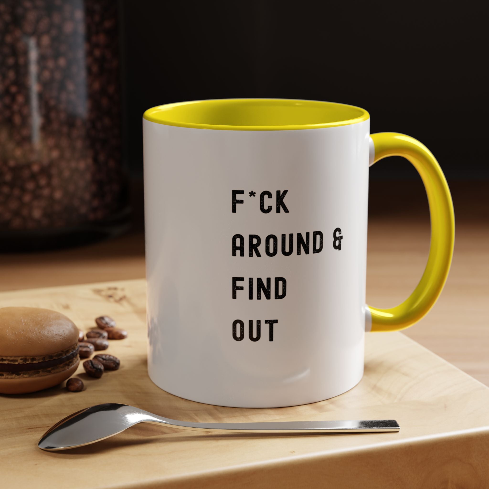 F*ck Around & Find Out Color Accent Mug