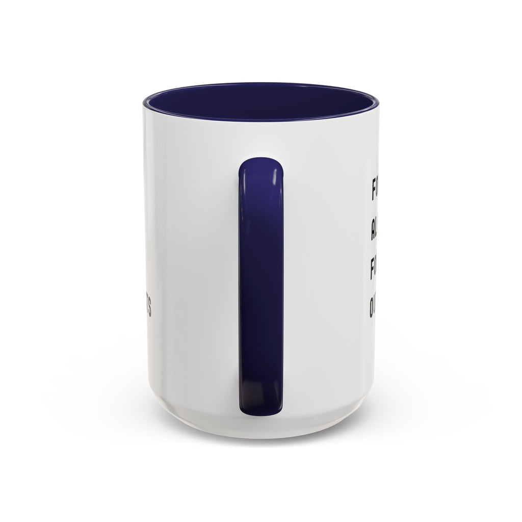 Follow Along For Outbursts Color Accent Mug