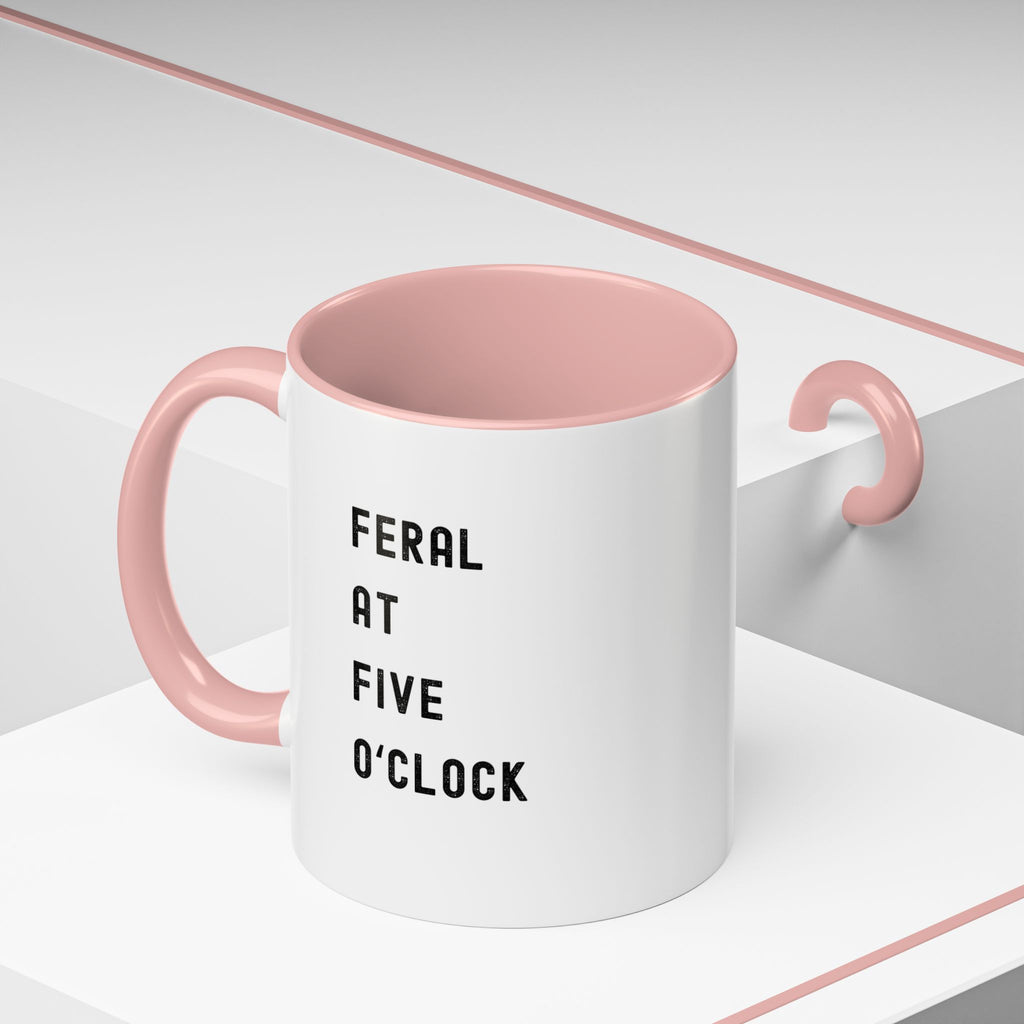 Feral at Five O'Clock Color Accent Mug