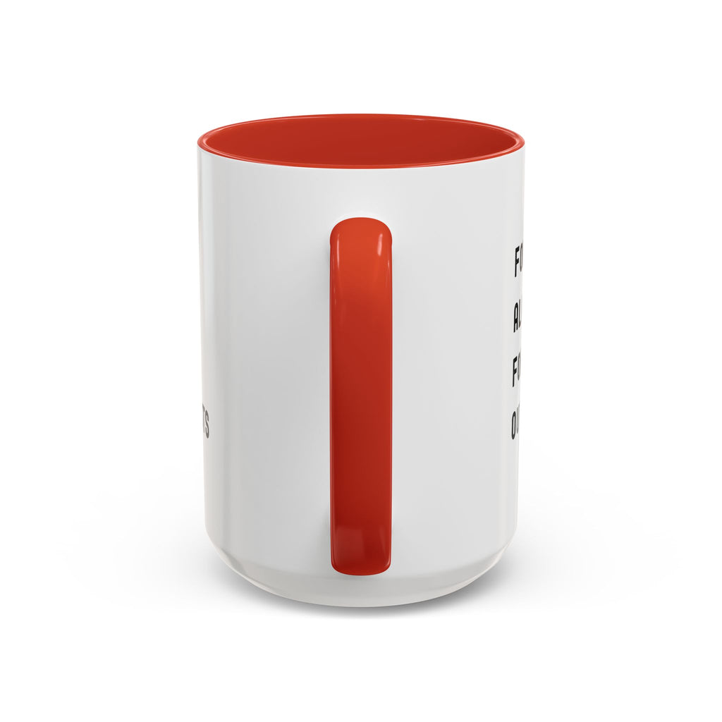 Follow Along For Outbursts Color Accent Mug