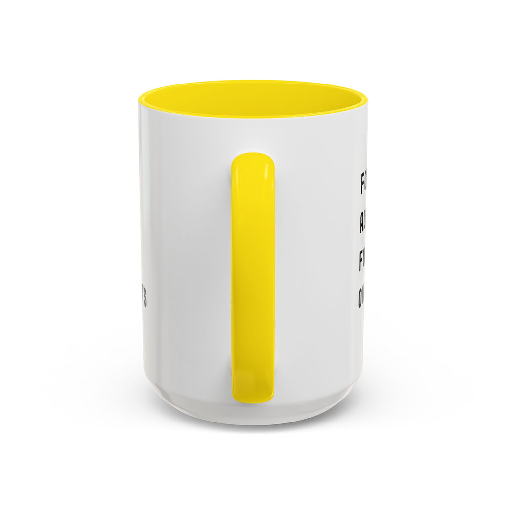 Follow Along For Outbursts Color Accent Mug