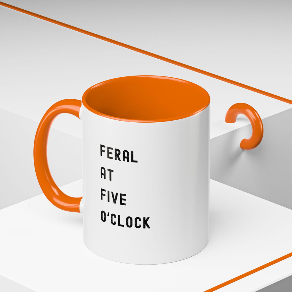 Feral at Five O'Clock Color Accent Mug