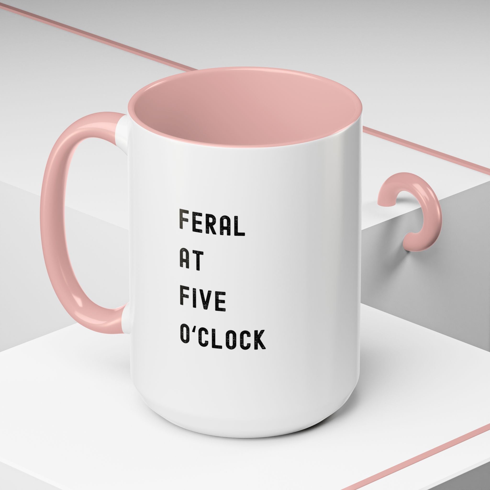 Feral at Five O'Clock Color Accent Mug