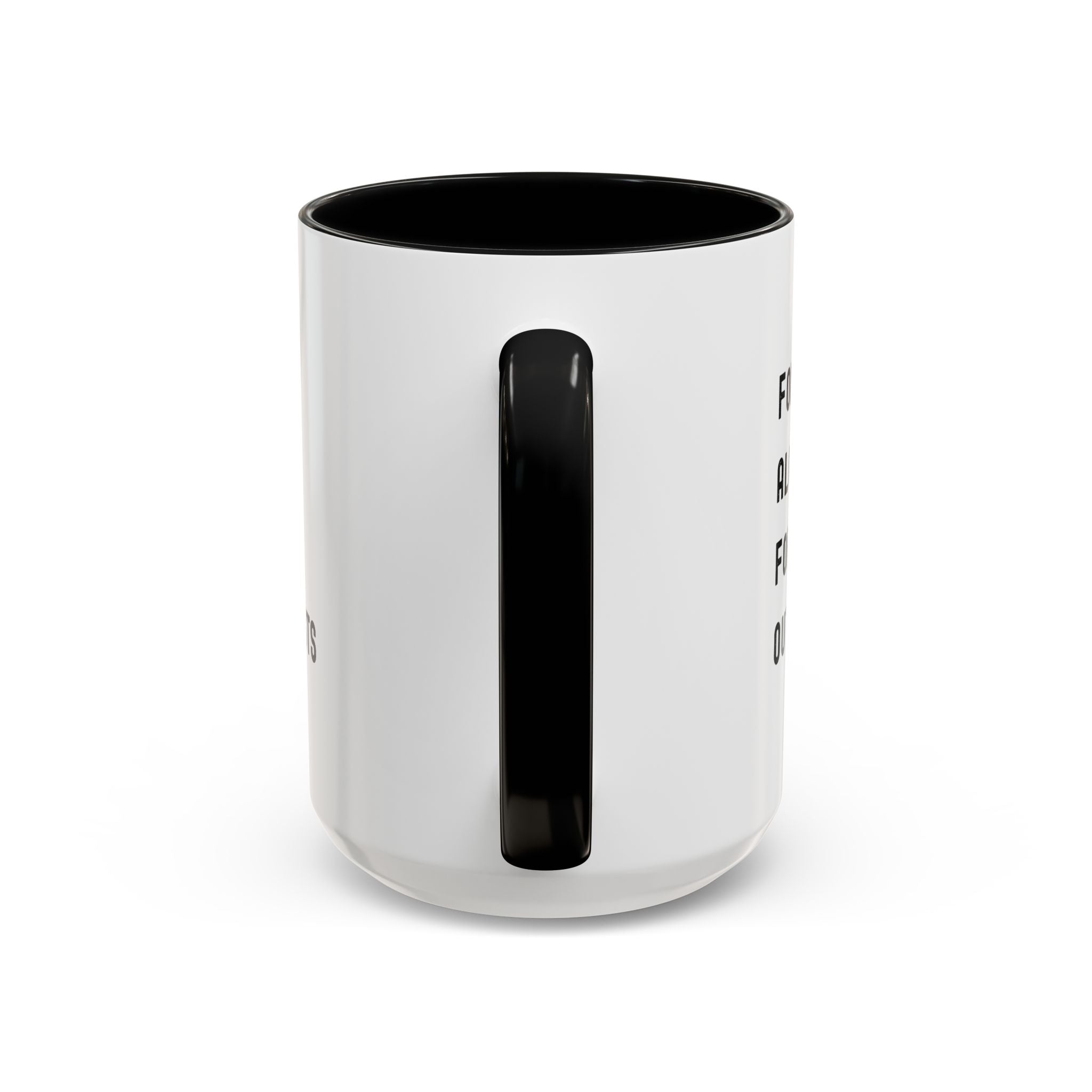 Follow Along For Outbursts Color Accent Mug