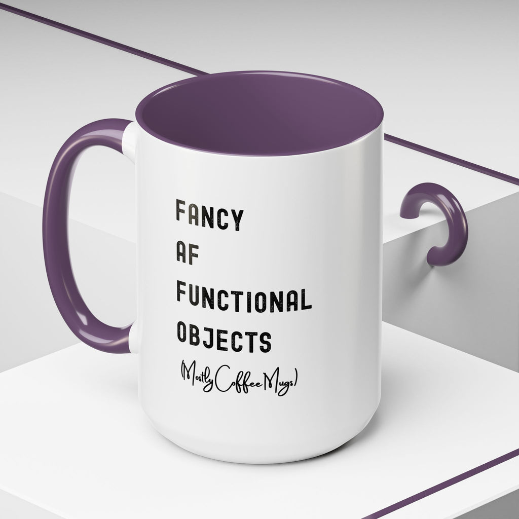 Fancy AF Functional Objects Color Accent Mug